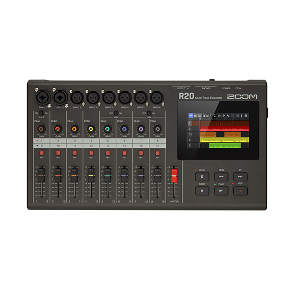ZOOMよりタッチ操作対応/16トラック仕様のマルチトラックレコーダー