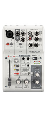初心者・配信セット】YAMAHA(ヤマハ) ／ YCM01 (white)＋AG03MK2