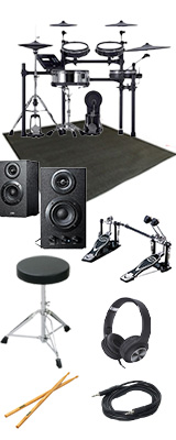 ドラム・モニター・スピーカー付ツインペダルセット】 Roland