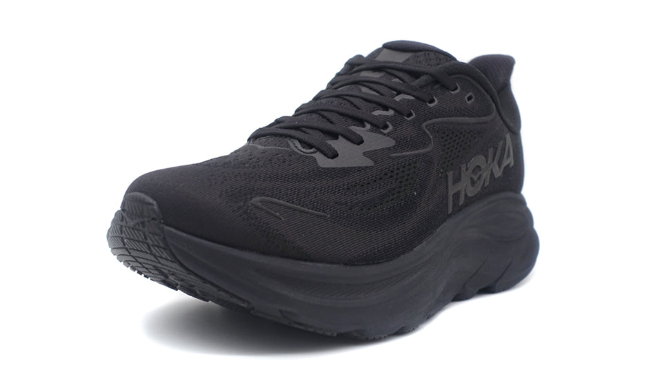 HOKA CLIFTON 10 WIDE BLACK/BLACK – mita sneakers