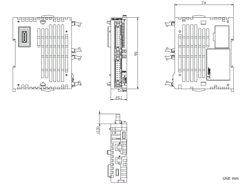 FX5-C32EYT/D Download(Dimensions and CAD) MELSEC iQ-F Series