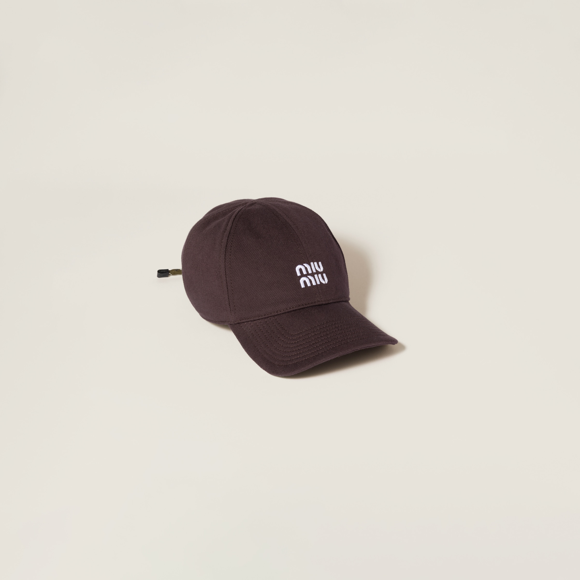 Amaranth/forest Green Denim Baseball Cap | Miu Miu