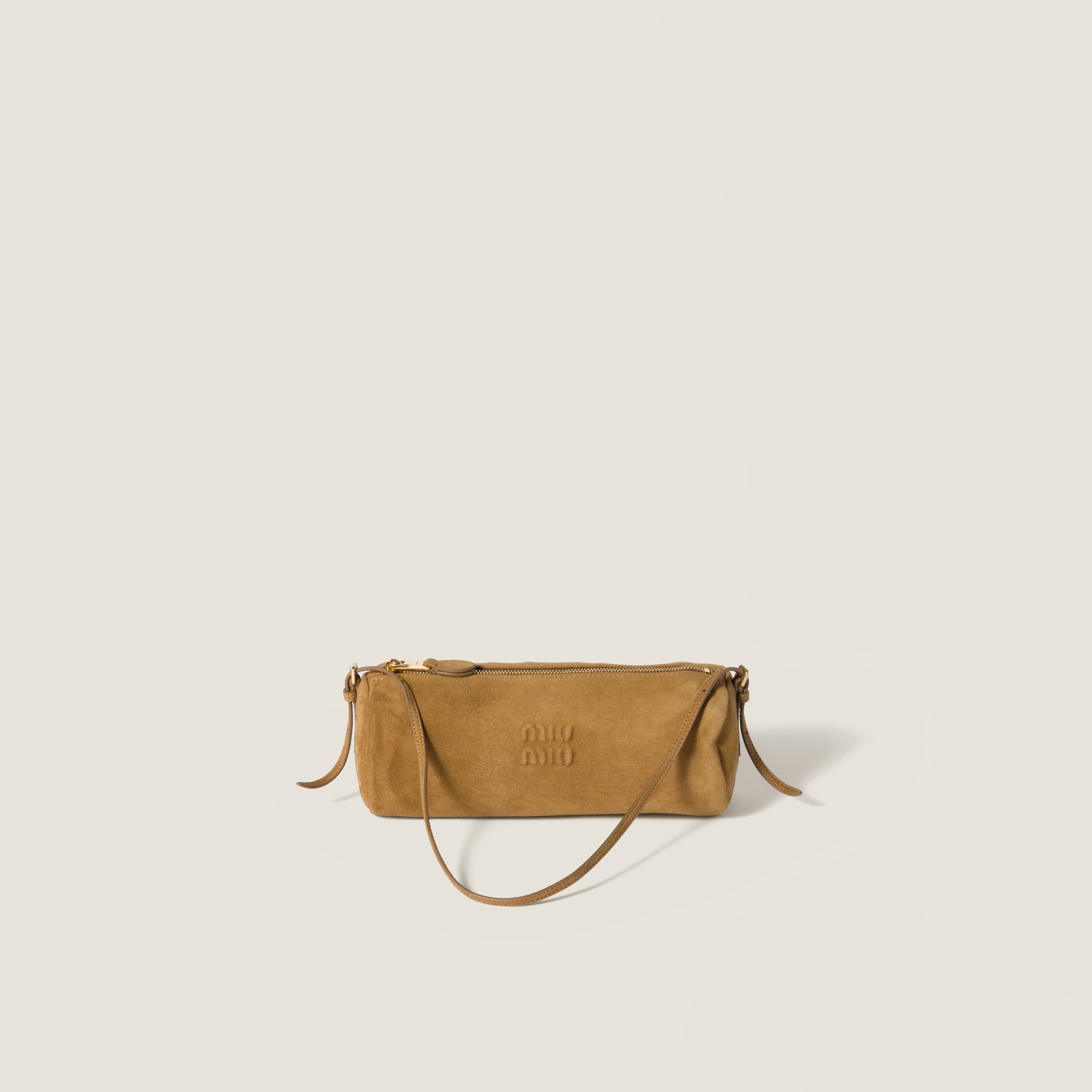 Olive Green Suede Pouch | Miu Miu