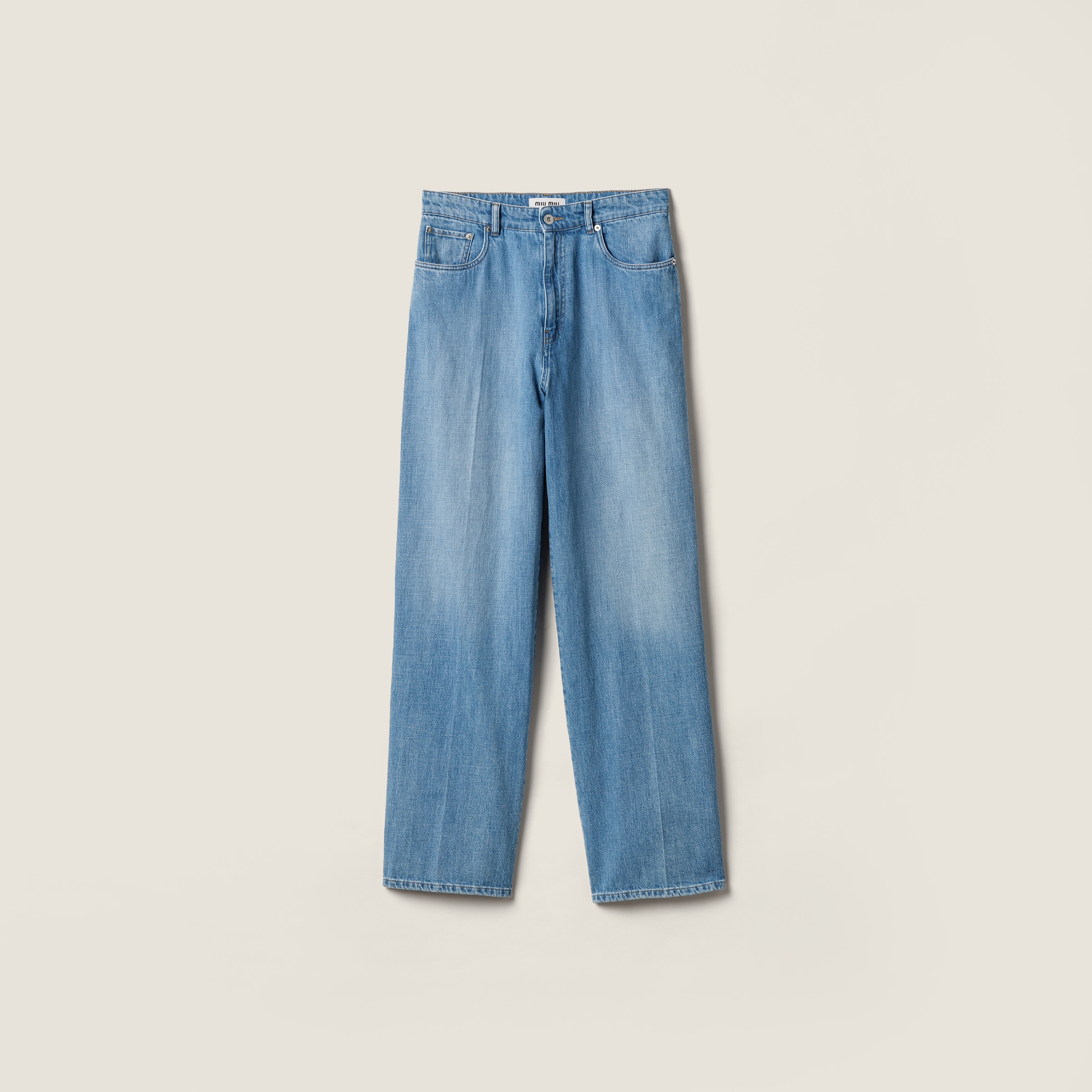 Sapphire Blue Denim Pants | Miu Miu