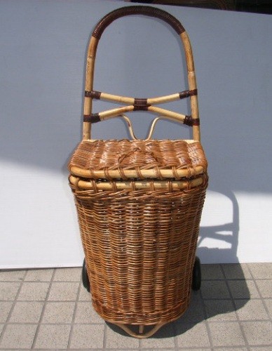 ショッピングカート（紅籐）｜SY-032 |ラタンショッピングカート・籐