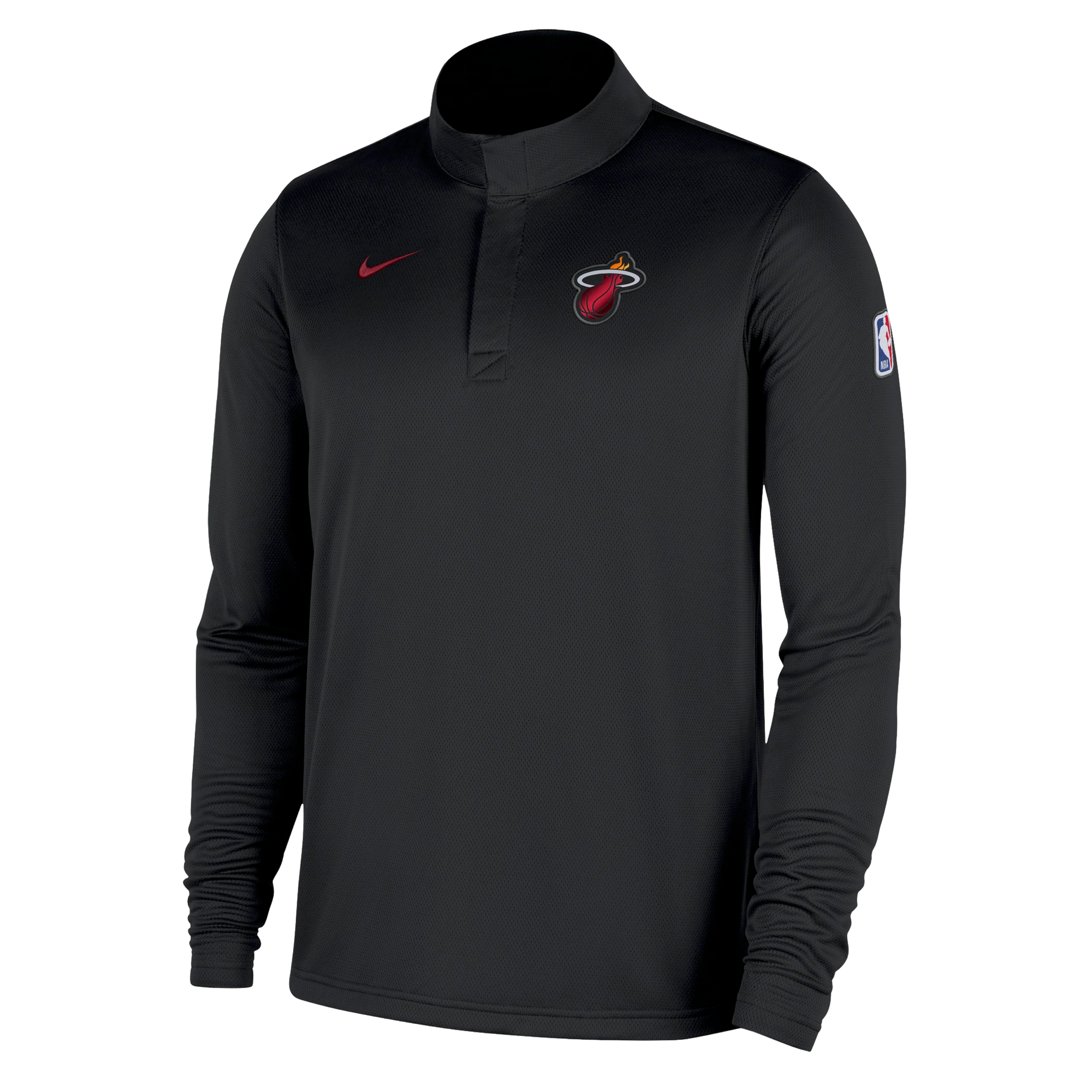 Nike Miami HEAT Black Logo 1/4 Zip | Miami HEAT | Jacket