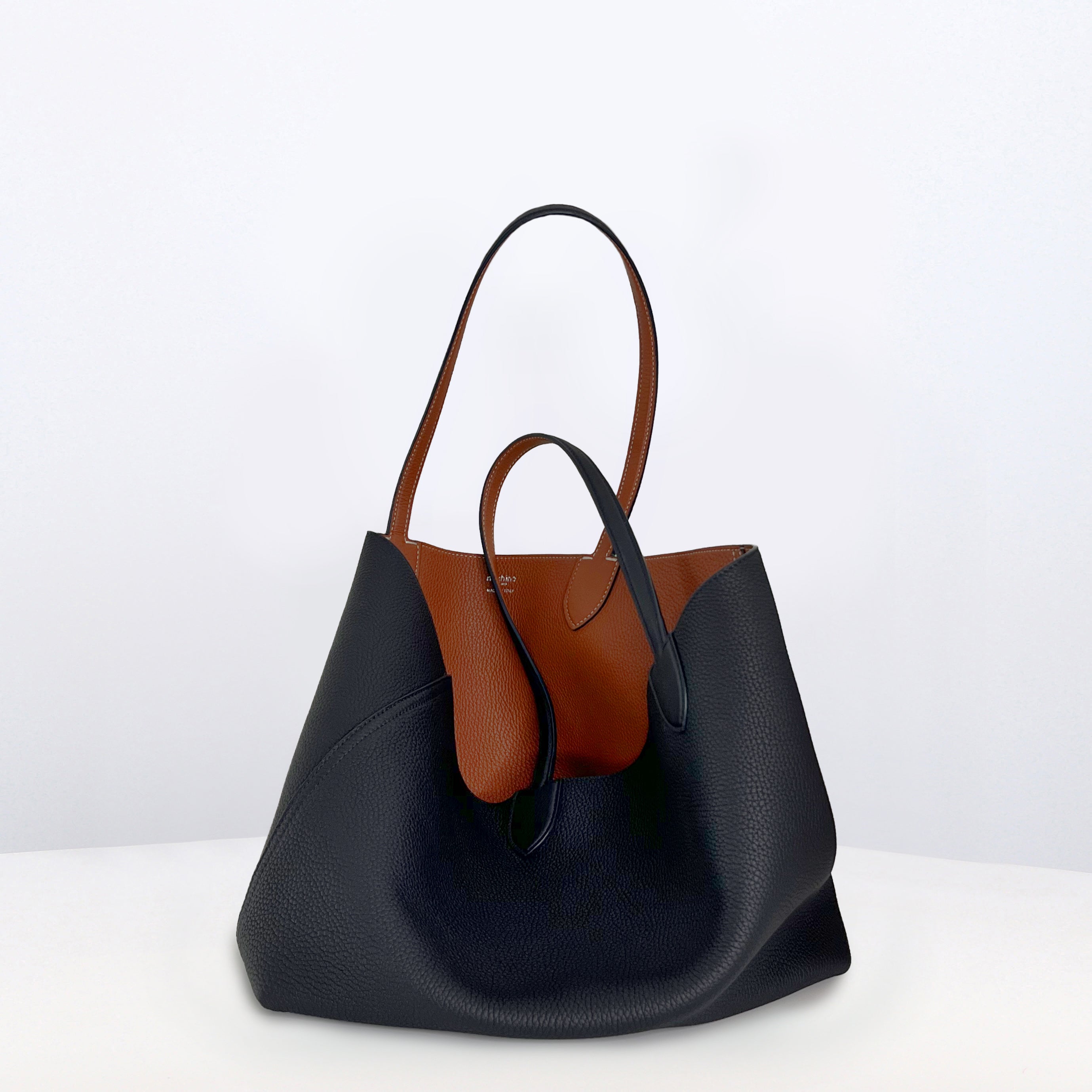 リバーシブルトートバッグ - リヴォリ 縦長 エクリプス/ゴールド