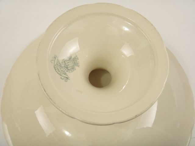 鳥のアンティークコンポティエ WATTEAU GIEN製