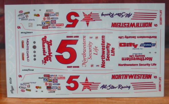 5 All Star/Northwestern Geoff Bodine 1984 1st Win Powerslide #319
