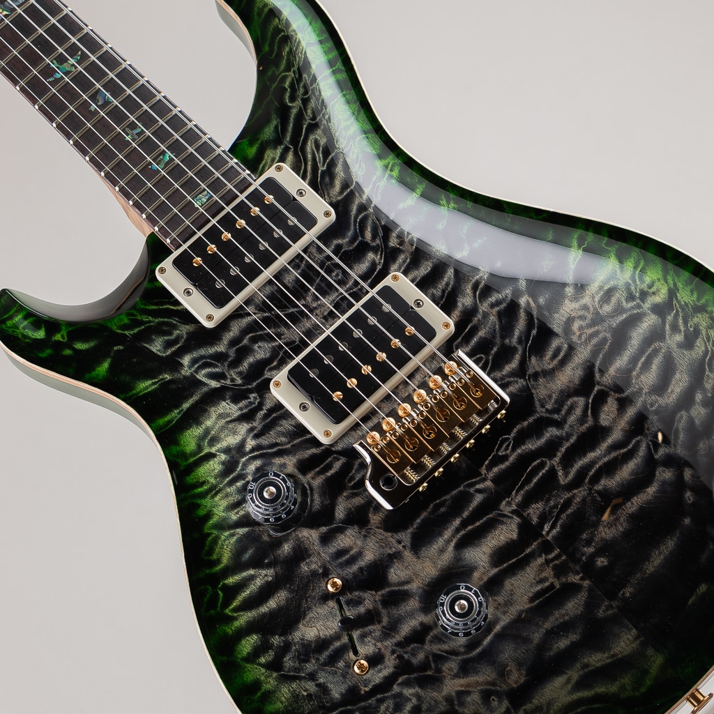 Wood Library Custom 24 Lefty 10Top Quilt Charcoal Jade Burst 2024