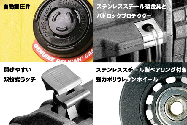 PELICAN 1700 Protector ハードケース ウレタン緩衝フォーム付き