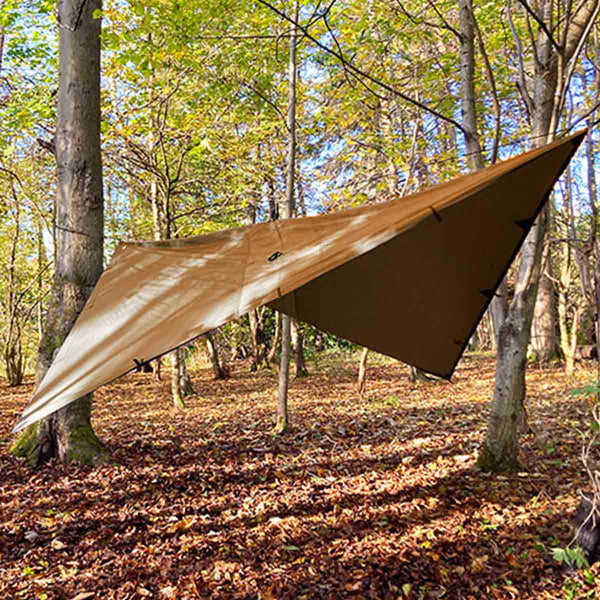 DD Hammocks Tarp 3.5 x 3.5 Coyote Brown - Free Delivery | Military Kit