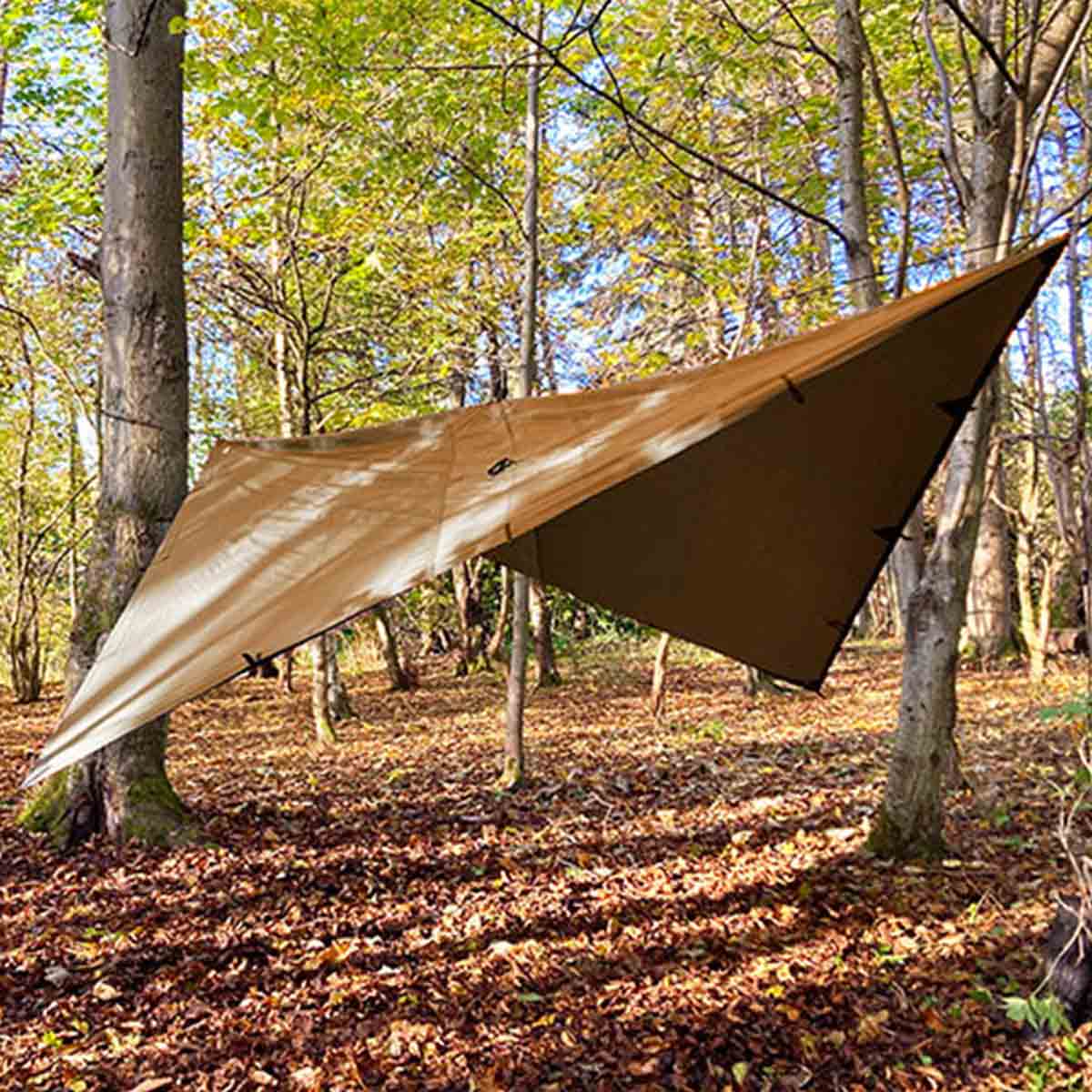 DD Hammocks Tarp 3.5 x 3.5 Coyote Brown - Free Delivery | Military Kit