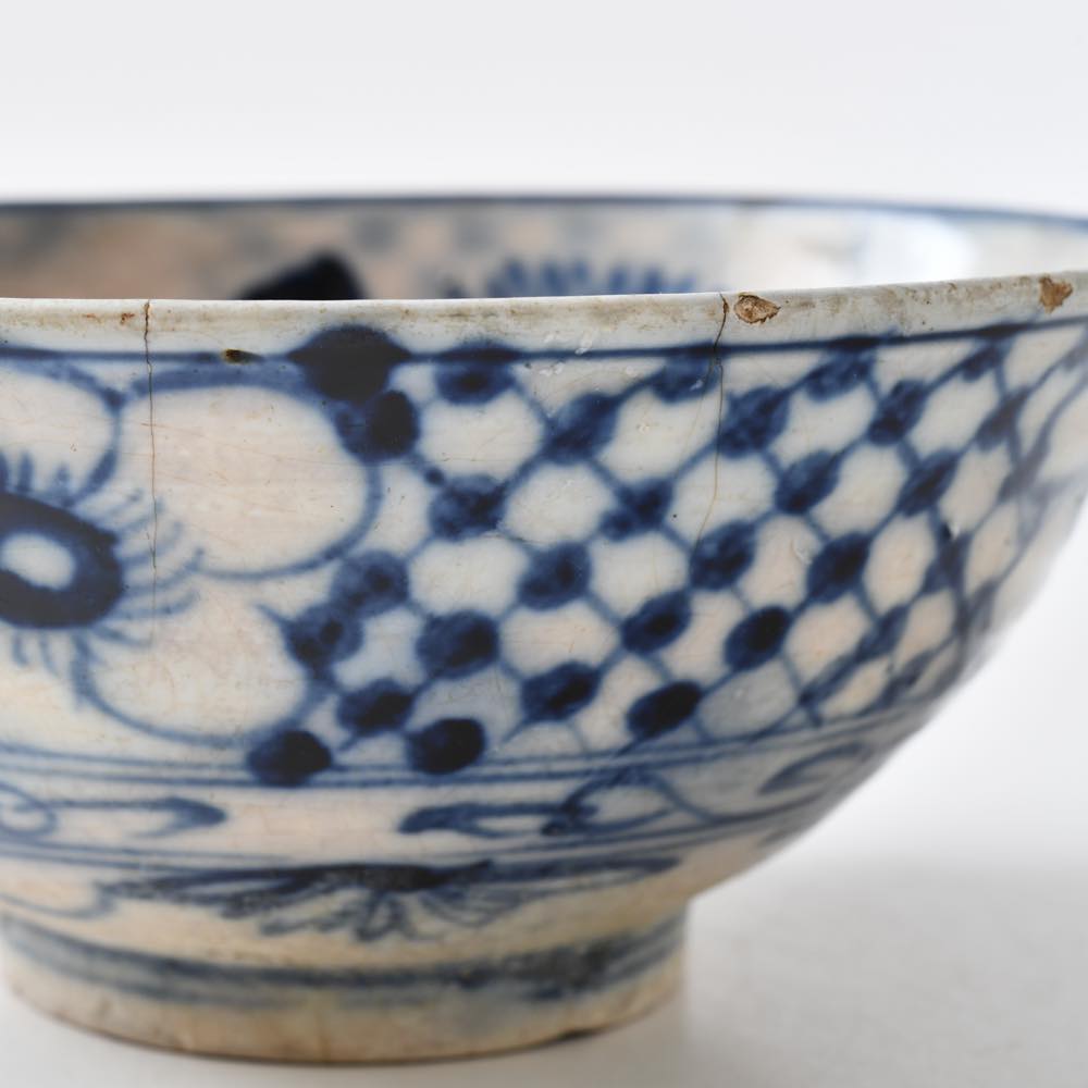 中国 磁州窯 青花 7.5寸碗 ｜ みんげい おくむら （日本と世界の民芸）