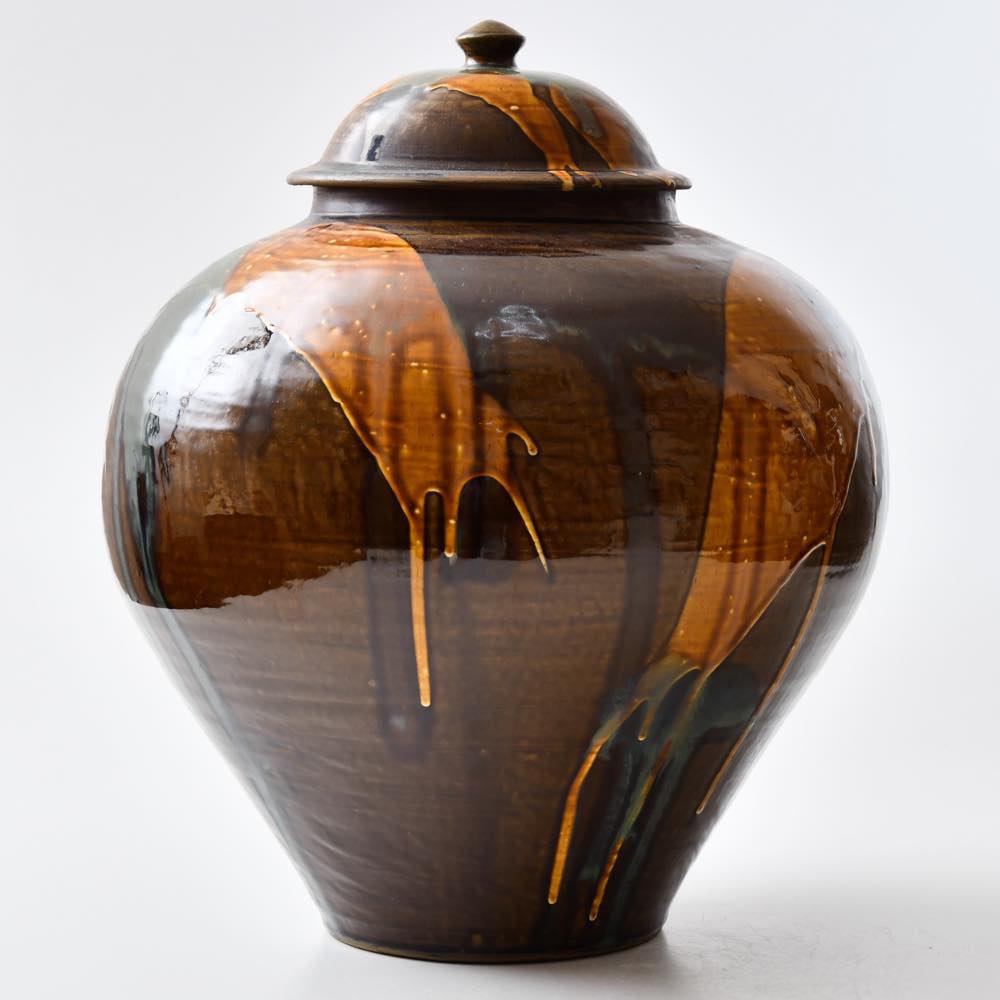 小鹿田焼 坂本浩二窯 一斗壺 打ち掛け ｜ みんげい おくむら （日本と