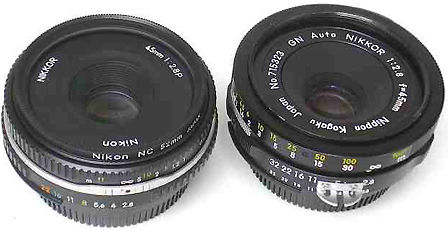 Nikkor 45mm GN AUTO & 45mm f/2.8P Standard Lenses - Version