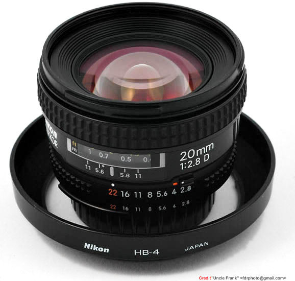 Nikon's Autofocus (AF) Nikkor 20mm f/2.8D Ultra-Wideangle Lens