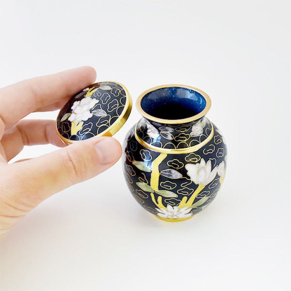 ミニ仏壇セット|祈りのステージ風・飾り台「茜」七宝セット|お名前刻印