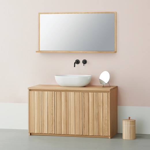 カリモクミラー W1200 ピュアオーク(KC0011)｜洗面所・水回りの通販