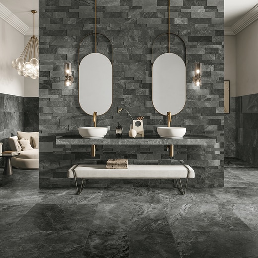 ヒューメ 398-798 グラファイト(TL49901)｜タイルの通販｜ミラタップ