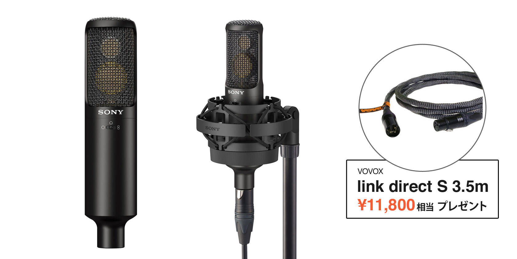 SONY C-100 , ECM-100U , ECM-100N 空間に響く音を色付なく収音。待望