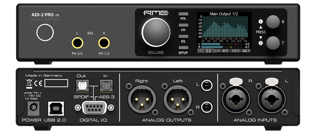 RME ADI-2 Pro FS Black Edition 予約受付中！国内100台限定！ | Rock