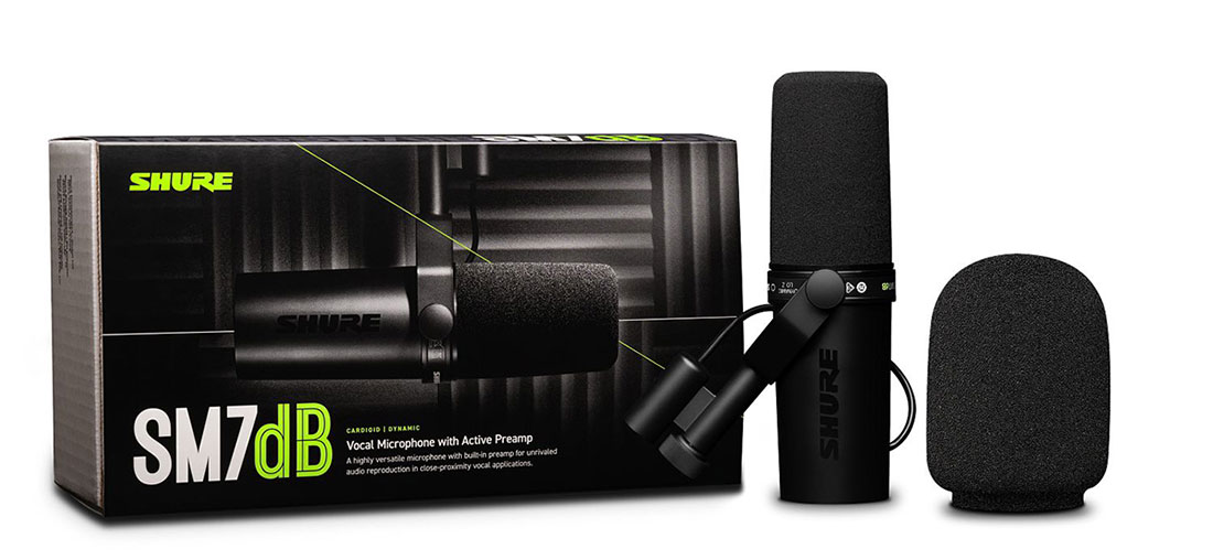 Shureが新製品SM7dBを発売！SM7Bのサウンドはそのままに、便利な