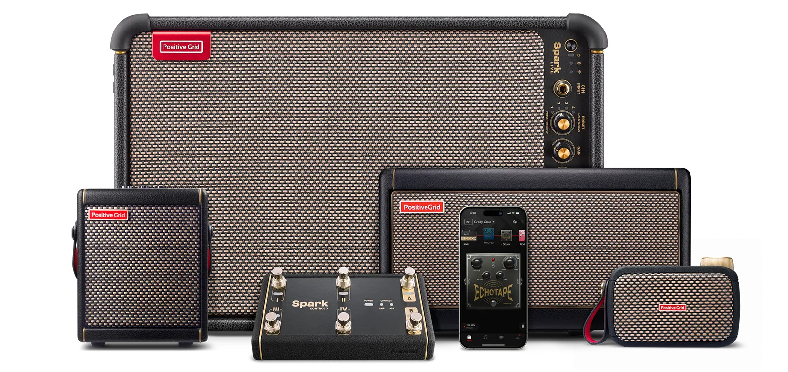 Positive Gridが6スイッチ・ワイヤレス・フットスイッチ「Spark