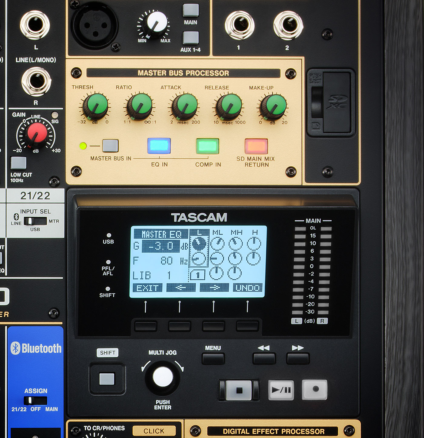 TASCAMが24chマルチトラックレコーディングミキサー/USBオーディオI/O