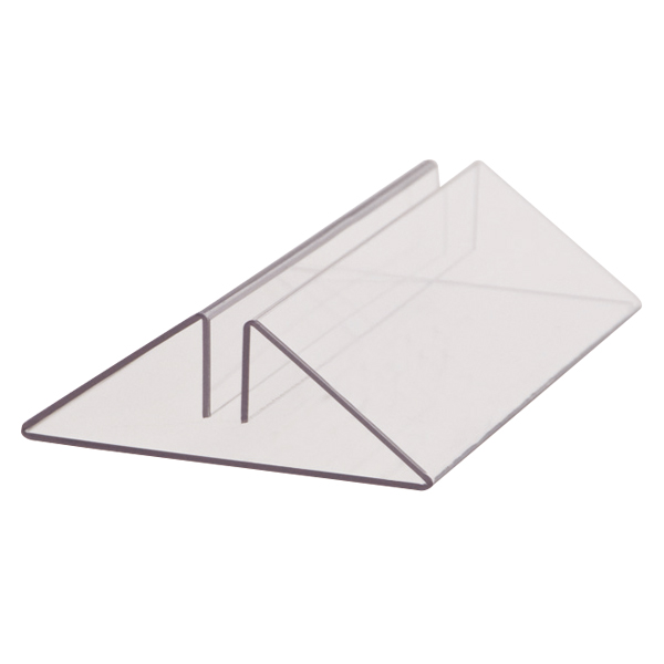 PETパネルスタンド 5mm・7mmボード用 クリア - 店舗用品のミセダス