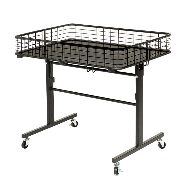 折りたたみワゴン ブラック W900 店舗用品 陳列什器 販売ワゴン セール
