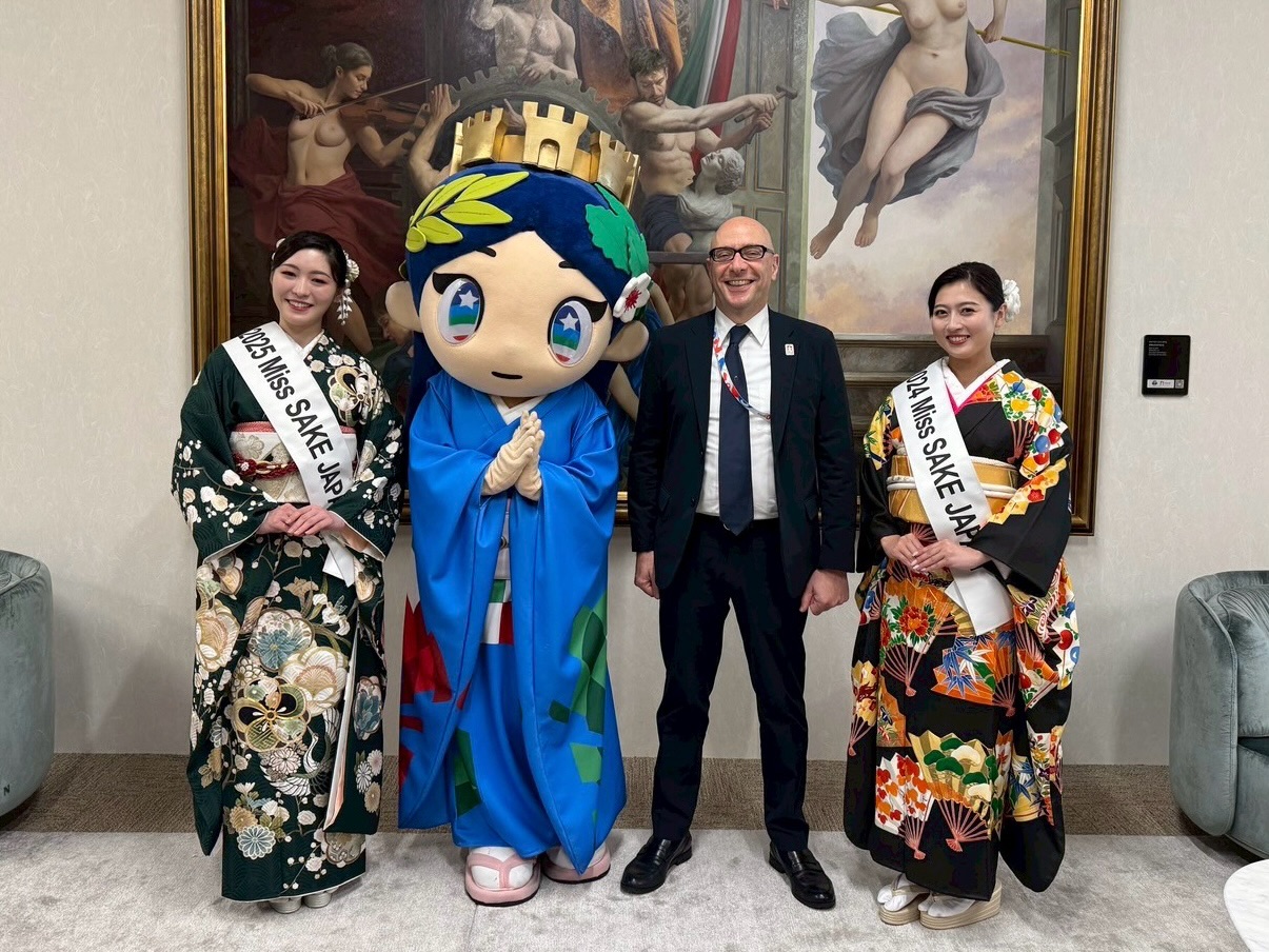 大阪・関西万博イタリア館鏡開きセレモニー」に出席いたしました