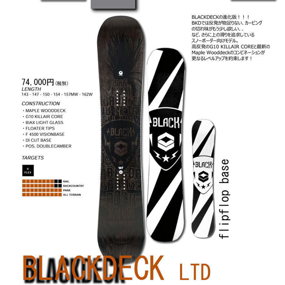 17-18 FTWO(ｴﾌﾃｨｰﾀﾞﾌﾞﾙｵｰ)・BLACKDECK LTD -POS.DOUBLE CAMBER- [瀧澤