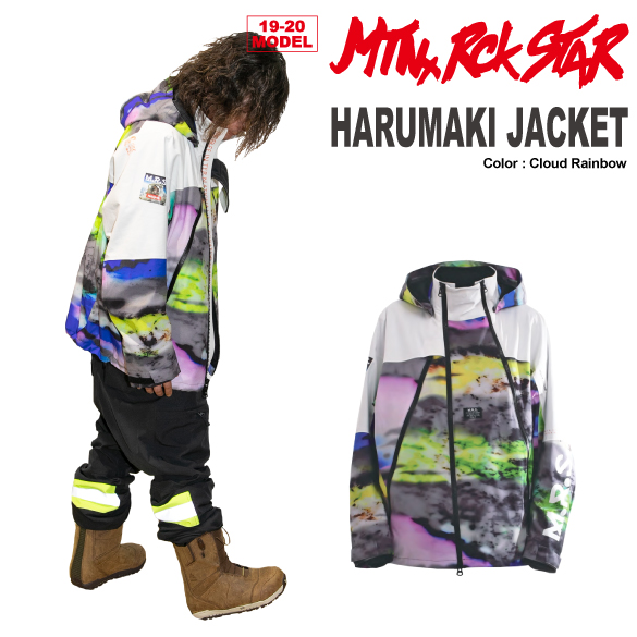 19-20 MTN.ROCK STAR(ﾏｳﾝﾃﾝﾛｯｸｽﾀｰ)・HARUMAKI JACKET [Cloud Rainbow