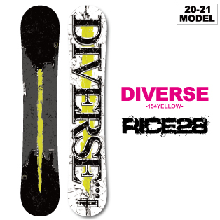 20-21 RICE28(ﾗｲｽﾄｩｴﾝﾃｨｰｴｲﾄ) / DIVERSE 154cm(YELLOW) ≪商品一覧≫
