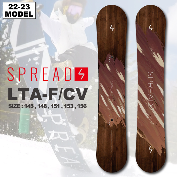 22-23 SPREAD(ｽﾌﾟﾚｯﾄﾞ)・LTA-F/CV [CAMBER][145cm,148cm,151cm,153cm