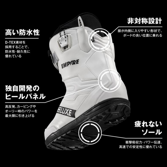 22-23 DEELUXE(ディーラックス)・EMPIRE [BLACK] エンパイア・ブーツ