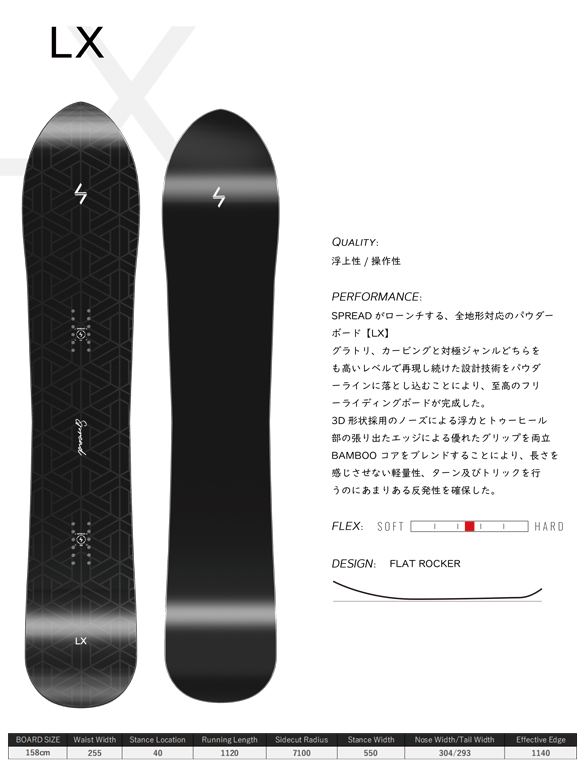 23-24 SPREAD(ｽﾌﾟﾚｯﾄﾞ)・LX [158cm] ≪商品一覧≫ [MISTY]