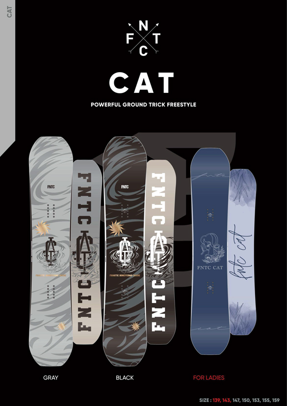 24-25 FNTC(ｴﾌｴﾇﾃｨｰｼｰ) / CAT -LADIES-・スノーボード ≪商品一覧≫