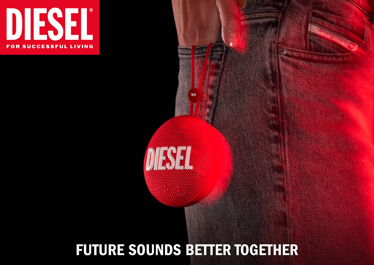 DIESEL、高品質のサウンド体験を実現する小型ワイヤレススピーカー