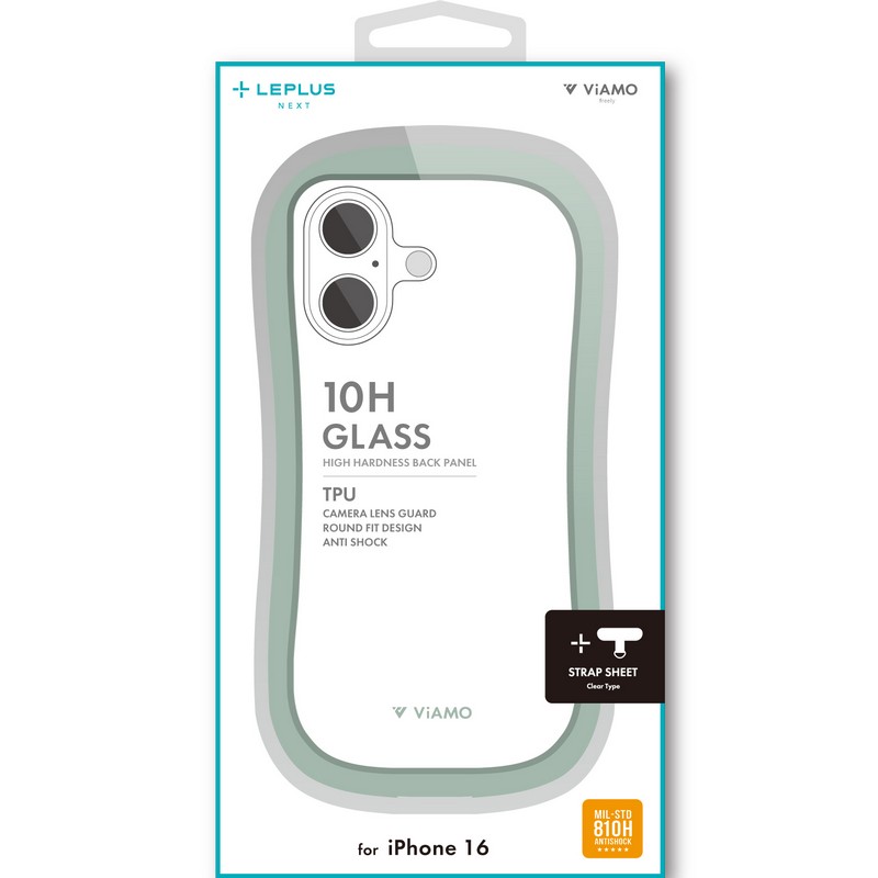 iPhone 16 耐傷・耐衝撃ハイブリッドケース 「ViAMO freely」 ミント