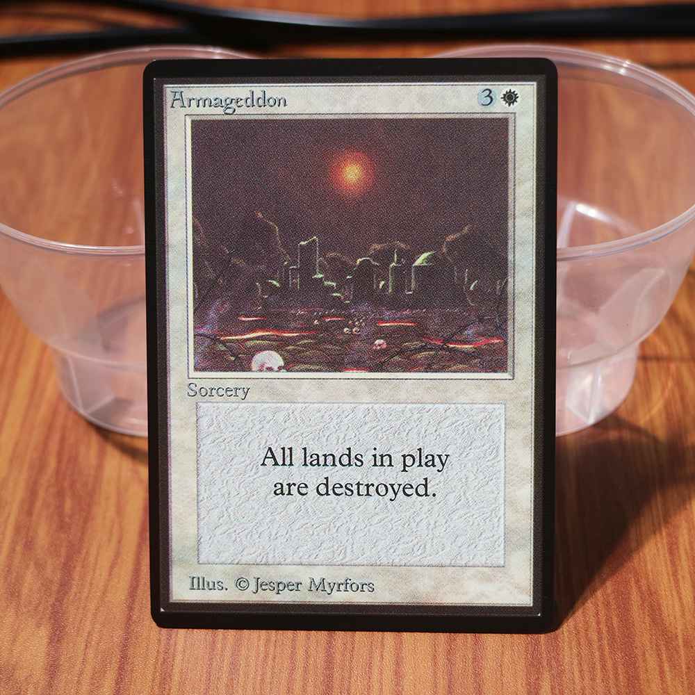 armageddon B Limited Edition Beta (LEB) magic the gathering proxy