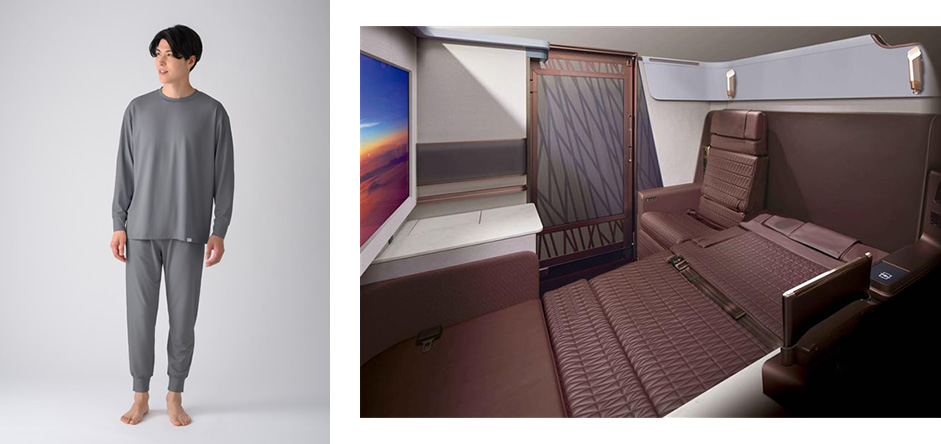 24時間リカバリーウェア「ReD（レッド）」JAL国際線ファーストクラスの