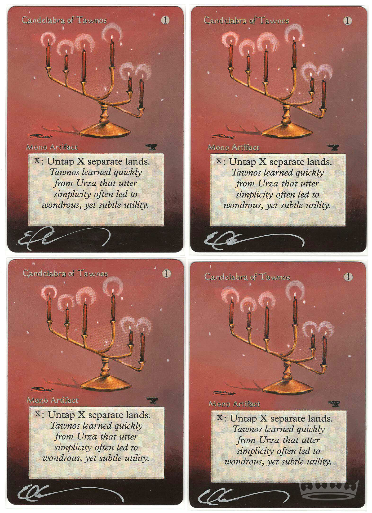 Candelabra of Tawnos (Antiquities, altered playset) – MTGKingpin