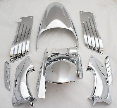 Chrome Fairing Set, Kawasaki 06-11 Ninja ZZR1400 ZX-14R ZX14R