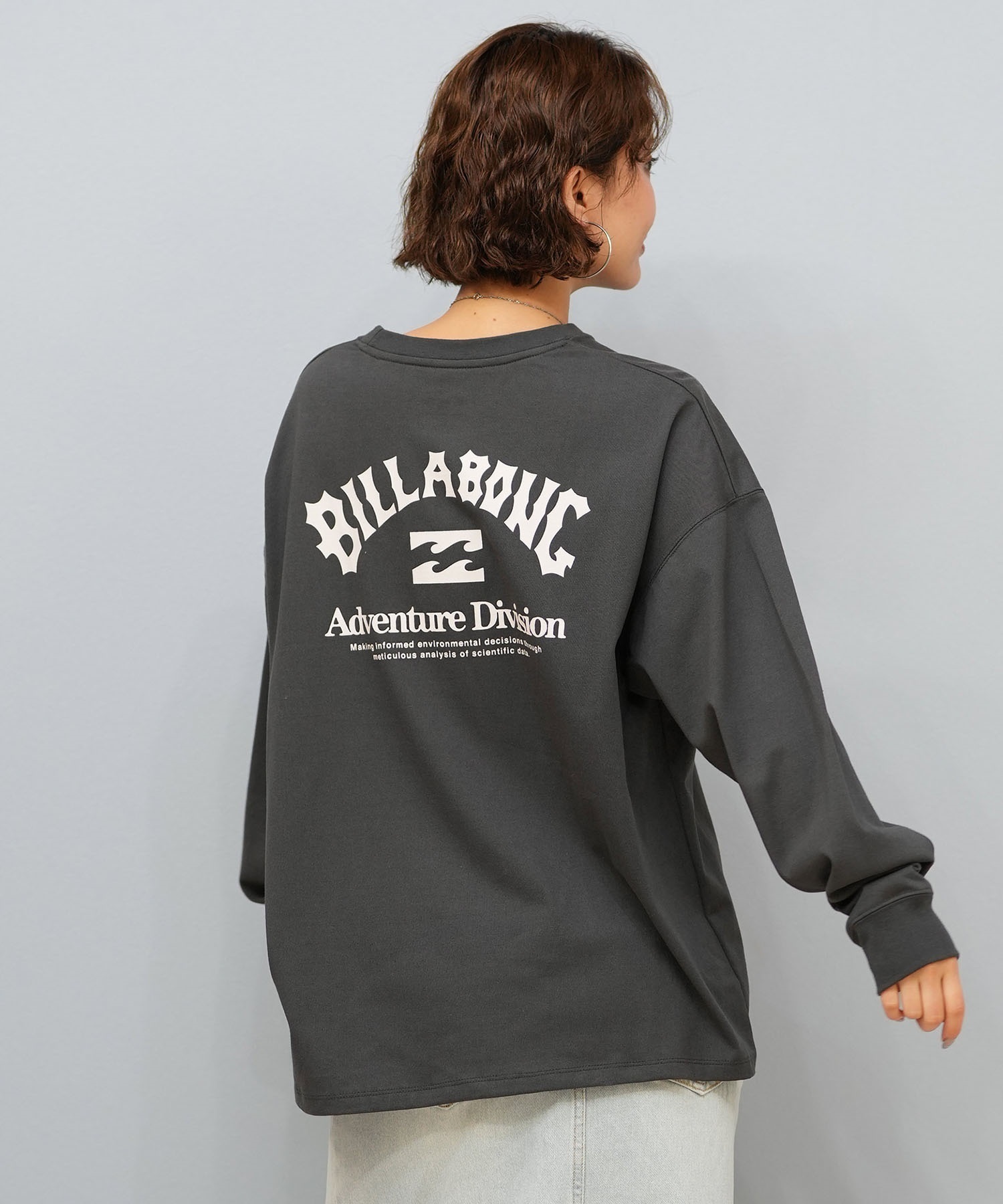 BILLABONG ビラボン 長袖 Tシャツ ロンT レディース 保温 ロゴ バック