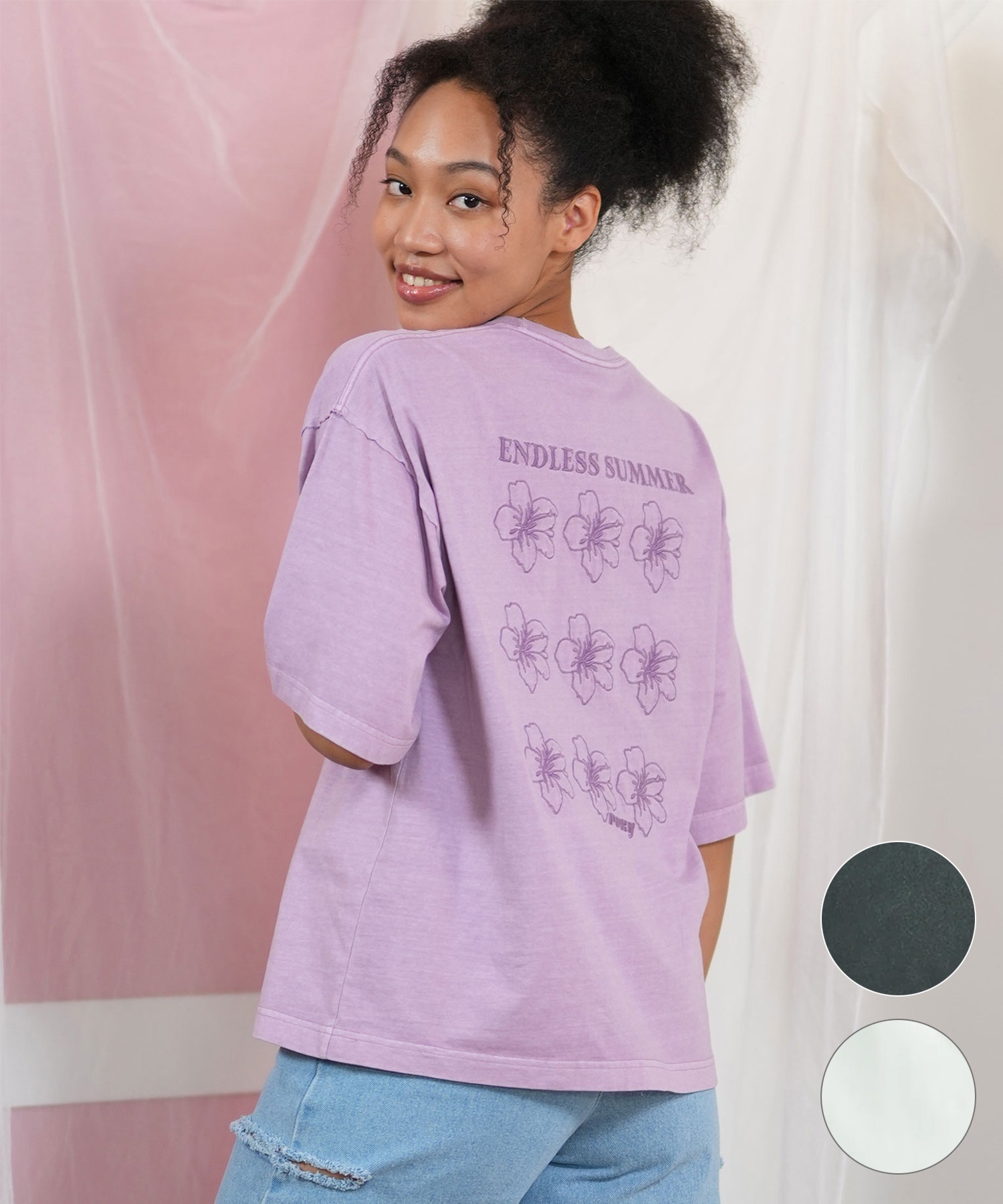 ROXY ロキシー 半袖 Tシャツ レディース バックデザイン オーバー