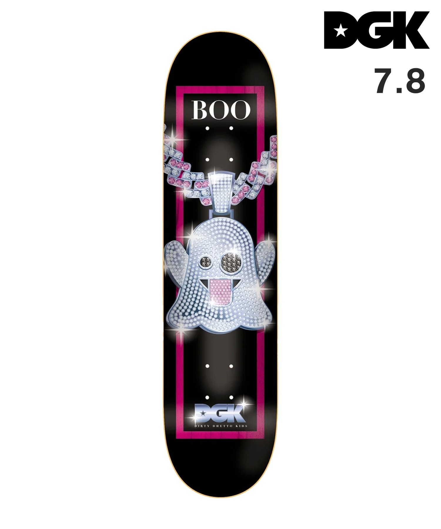 DGK ディージーケー スケートボード デッキ 7.8inch ICED BJ ムラサキ