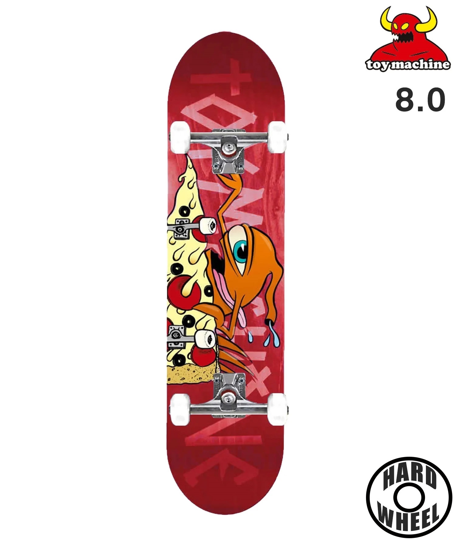 TOY MACHINE トイマシーン スケートボード コンプリート 8.0inch PIZZA