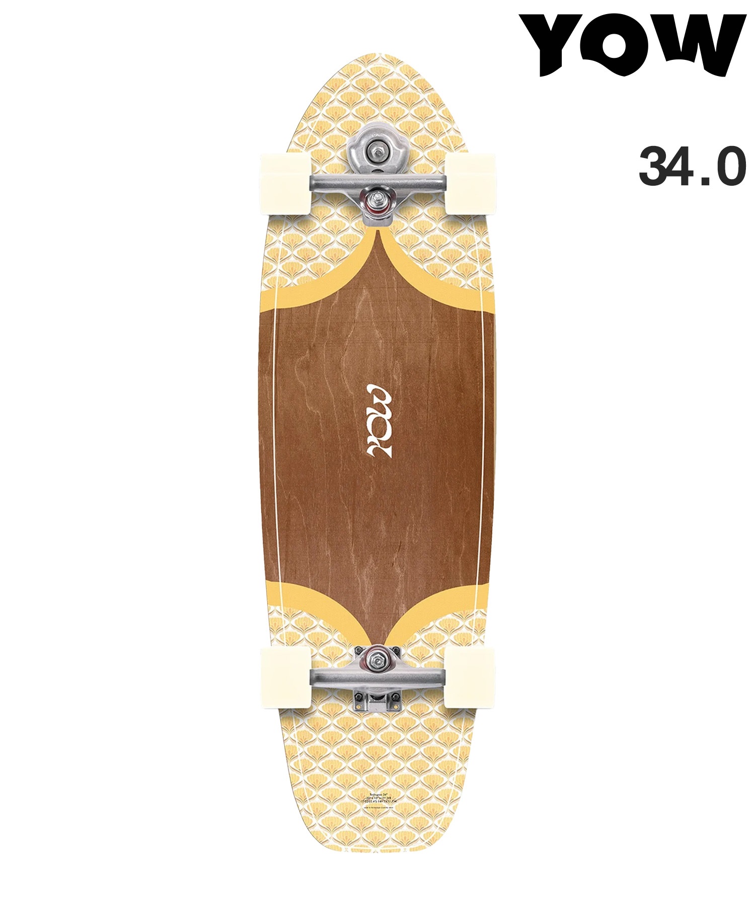 YOW ヤウ ロング スケートボード コンプリート 34.0inch TEAHUPOO